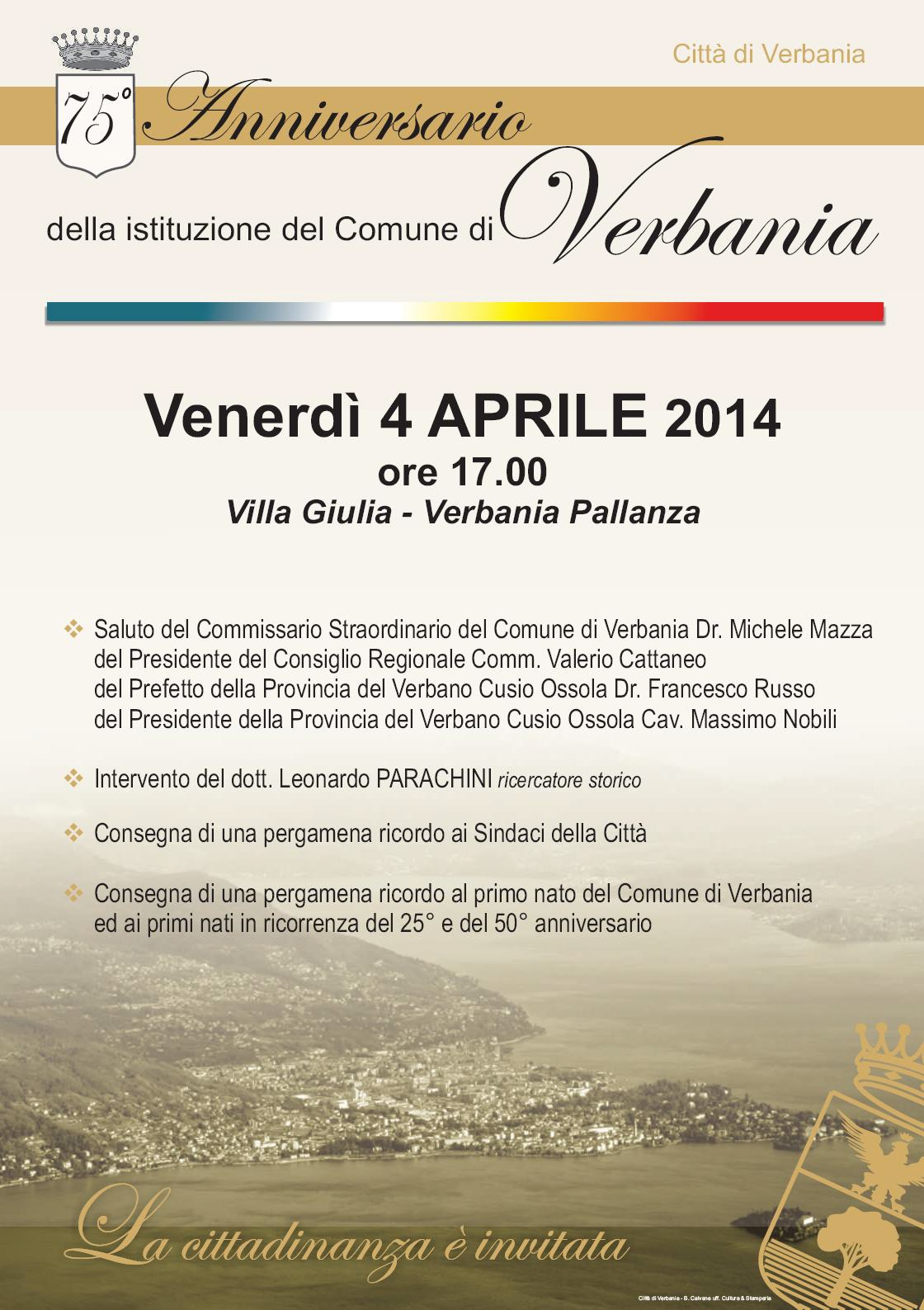 75° Comune di Verbania