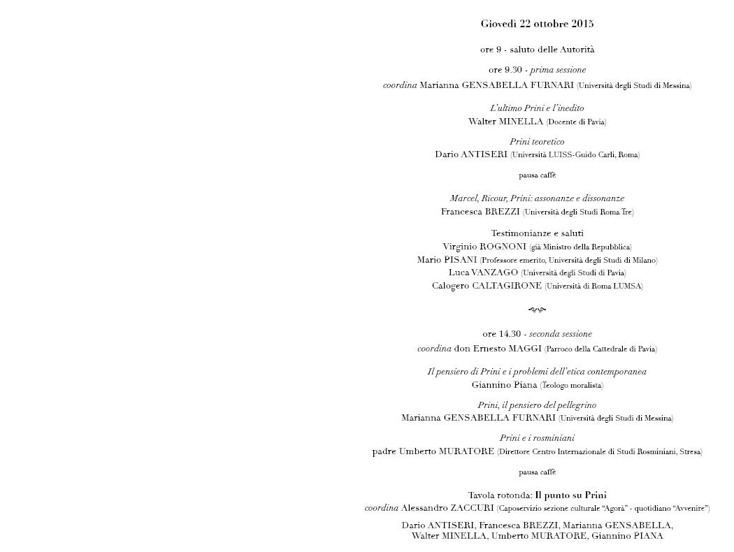Prini Convegno Pavia