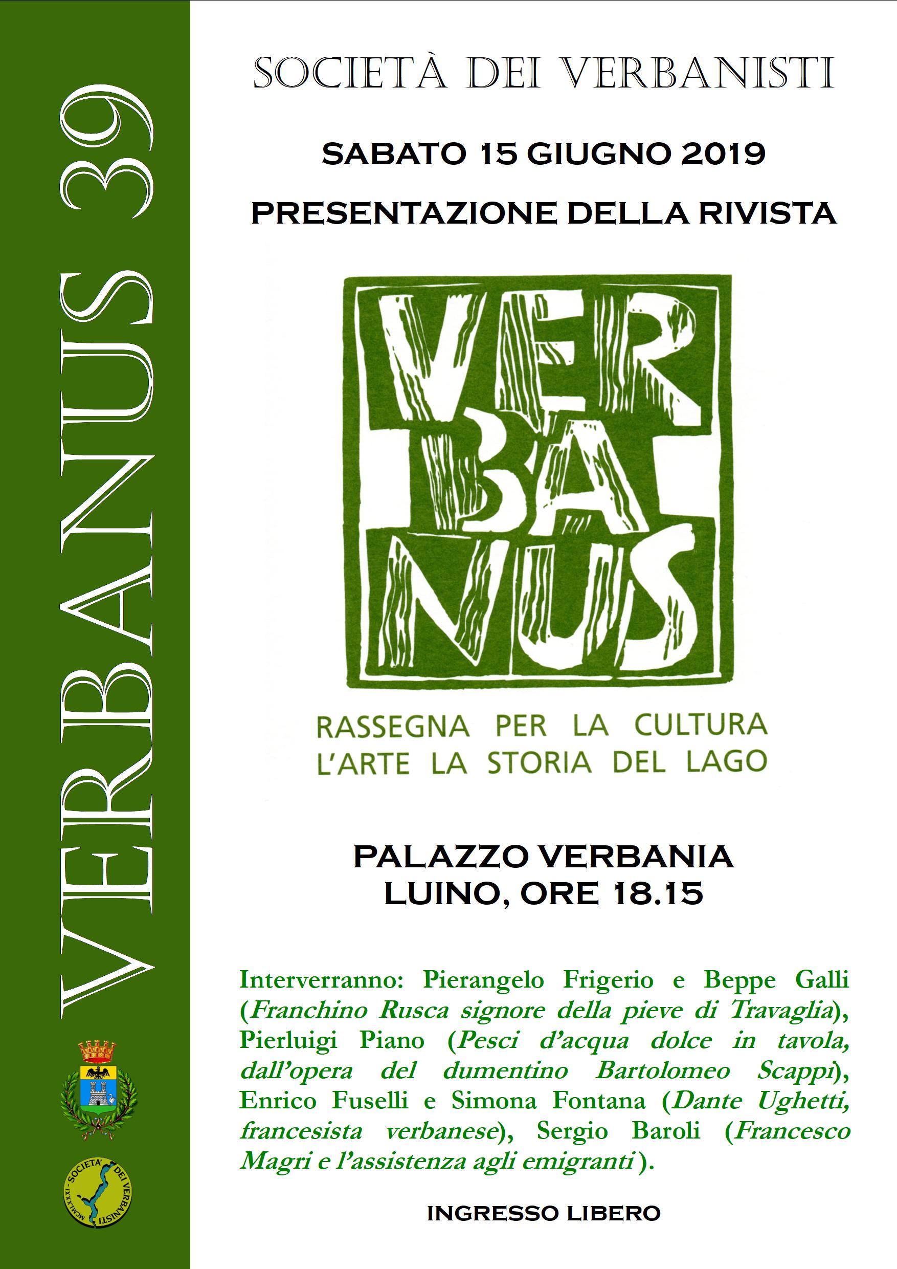 Verbania presentazione Verbanus 39