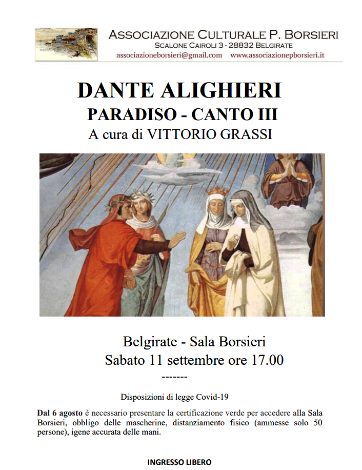 Pietro Borsieri Vittorio Grassi Dante Alighieri